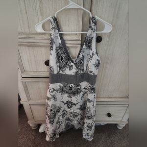 Vintage black and white dress Size 12